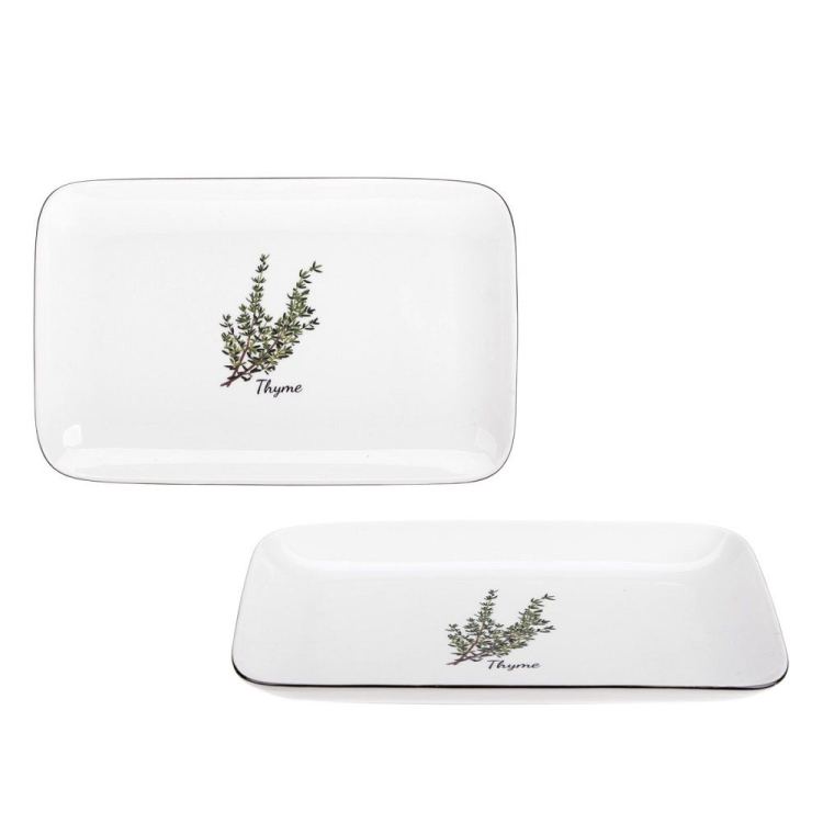 Półmisek Prowansja z porcelany 25cm THYME RAVI